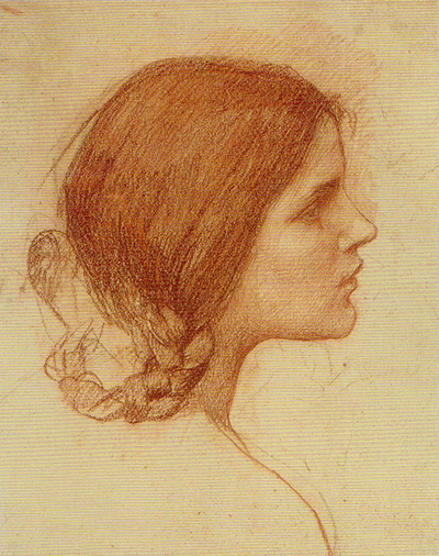 Head of a Girl John William Waterhouse